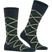 Burlington Tartan Sokker - Marineblå