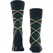 Burlington Tartan Sokker - Marineblå
