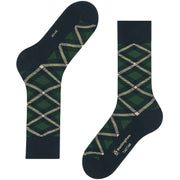 Burlington Tartan Sokker - Marineblå