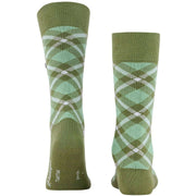 Burlington Tartan Sokker - Salvia Green