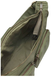 Hindbag Emile Multi Pocket Skuldertaske - Olivengrøn
