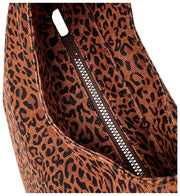 Roka Hoxton Large Bomuld Canvas Skuldertaske - Mini Leopard Brun