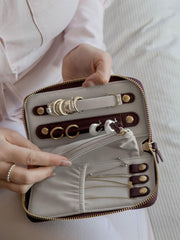 Stackers Mini Jewellery Roll - Bourgogne