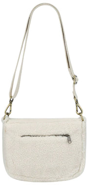 Hindbag Margault Teddy Skuldertaske - Arctic White