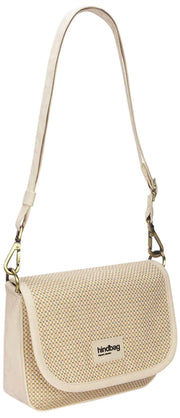 Hindbag Margault Woven Skuldertaske - Nude Beige