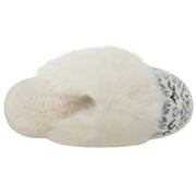 totes-toasties-fair-isle-knit-mule-slippers---blue-34475722