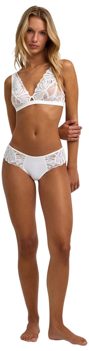 Falke Delicate Touch Triangle Bralette - Elfenben