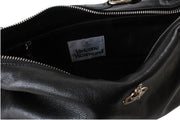 Vivienne Westwood Emma smidig læder skuldertaske - sort