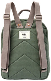 Roka Hampton Lille bomuldslærredsrygsæk - Willow Green