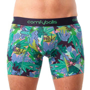 Comfyballs Cotton Long Boxer - Tropical Green