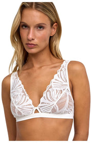 Falke Delicate Touch Triangle Bralette - Elfenben