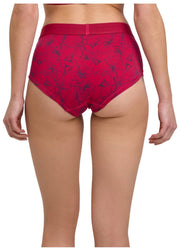 Falke Daily Comfort Print 2-Pack Hipster Brief - Sort/Rød