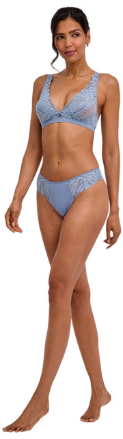 Falke Delicate Touch Thong - Blå Stål