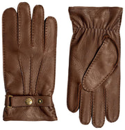 Dents Whitchurch Deerskin læderhandsker - valnøddebrun