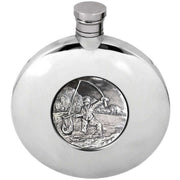 english-pewter-company-6oz-ellipse-fishing-badge-hip-flask---silver-34311293