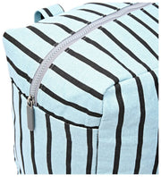 Roka Sloane Medium Cotton Canvas Skuldertaske - Blue Stripe