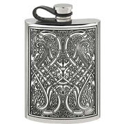 english-pewter-company-8oz-celtic-knot-flexi-cap-hip-flask---silver-34310823