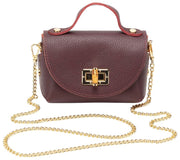 Elie Beaumont Mini Bambou Taske - Bourgogne