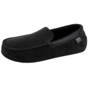 isotoner-square-patterned-smart-moccasin-slippers---black-34523489