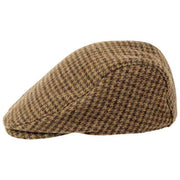 Dents Blashford Tweed flad kasket - kastanjebrun