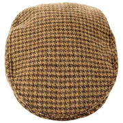 Dents Blashford Tweed flad kasket - kastanjebrun