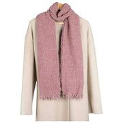 Dents Boucle Frynsetørklæde - Thistle Pink