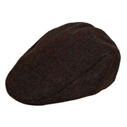 Dents Fernworthy Abraham Moon Plain Tweed Flat Cap - Brown