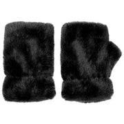 Dents Fingerless Faux Fur Vanter - Sort