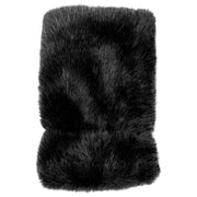 Dents Fingerless Faux Fur Vanter - Sort