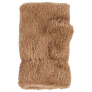 Dents Fingerless Faux Fur Vanter - Chestnut Brown