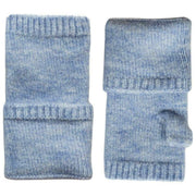 Dents Fingerless Knitted Wrist Warmers - Lyseblå