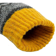 Dents Geometric Knitted Gloves - Dove Grey