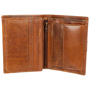 Dents Itchen Passcase Wallet - Cognac Brun