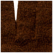 Dents Knitted Stripe Cuff Handsker - Chokoladebrun