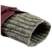 Dents Renee Touchscreen Læderhandsker - Damson Burgundy/Charcoal Grey