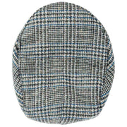Dents Stanwick Tweed Flat Cap - Blå
