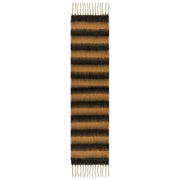 Dents Stripe Blanket Scarf - Camel Beige/Sort