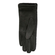 Dents Touchscreen Velour-Lined Faux Suede Gloves - Black