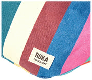 Roka Mill Hill Small Bomuld Canvas Bum Bag - Bred Multi Stripe
