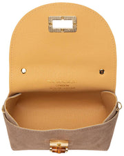 Elie Beaumont Suede Mini Bambou Taske - Mink Beige