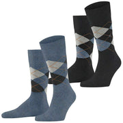 burlington-everyday-argyle-2-pack-socks---denim-mel-blue-34598176