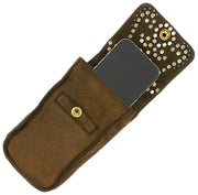Campomaggi Siena Stud Telefon Holder Taske - Militærgrøn