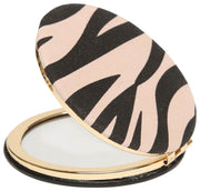 Alice Wheeler London Animal Print Rund Spejl - Sort/Zebra