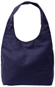 Roka Hoxton Large Bomuld Canvas Skuldertaske - Navy Blue