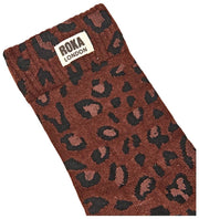 Roka Wimbledon Crew Socks - Mini Leopard Brun