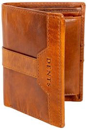 Dents Itchen Passcase Wallet - Cognac Brun