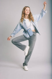 Hindbag Bill telefontaske - Denim blå