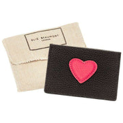 Elie Beaumont Heart Cardholder - Sort/Berry Pink
