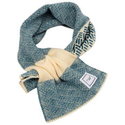 Elie Beaumont strikket Pull Through-tørklæde - Teal Basketweave