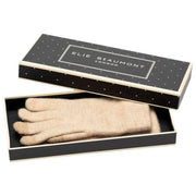 Elie Beaumont strikkede vævede handsker - Oat Beige